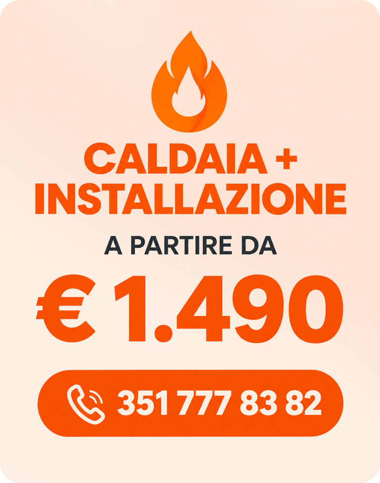 installazione caldaia completa a partire da € 1.490